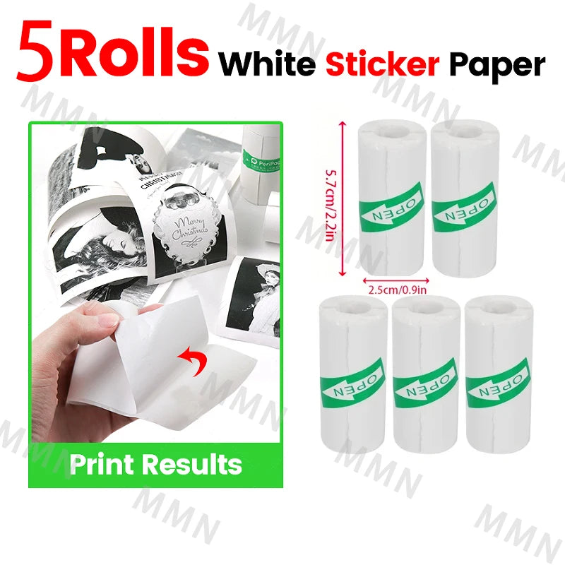 PrintoGo- hermal Printer Photo Pocket Thermal Label Printer 58mm Printing Wireless Bluetooth Android IOS