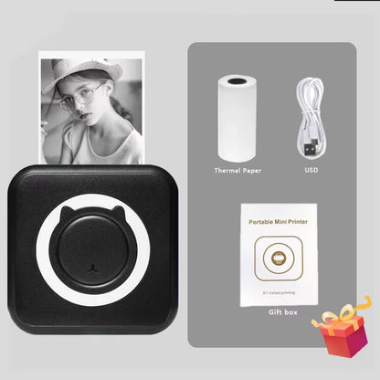 PrintoGo- hermal Printer Photo Pocket Thermal Label Printer 58mm Printing Wireless Bluetooth Android IOS