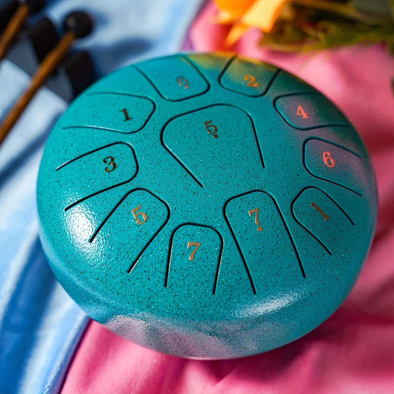 6" Steel Tongue Drum Gift Set | 11-Note Sound Healing Instrument W/Tuning Kit | Yoga/Meditation/Anxiety Relief Tool